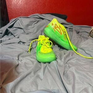 Puma Neon Green and Yellow Athletic Shoes